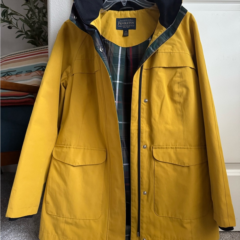 NWOT Pendleton Women's Yellow Hooded Outdoor Jacket - Picture 5 of 9